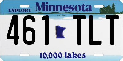 MN license plate 461TLT