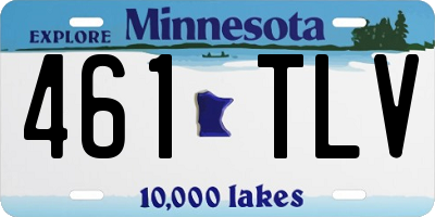 MN license plate 461TLV