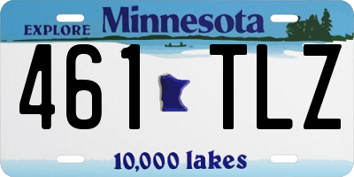 MN license plate 461TLZ