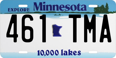 MN license plate 461TMA