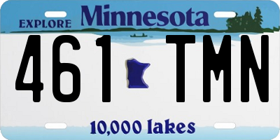 MN license plate 461TMN