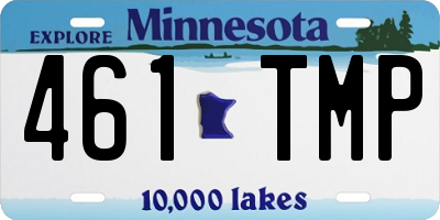 MN license plate 461TMP