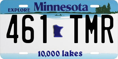 MN license plate 461TMR