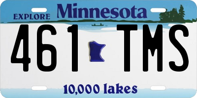 MN license plate 461TMS