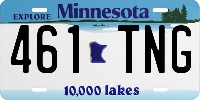 MN license plate 461TNG