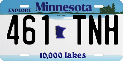MN license plate 461TNH