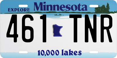 MN license plate 461TNR