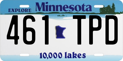 MN license plate 461TPD