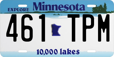 MN license plate 461TPM