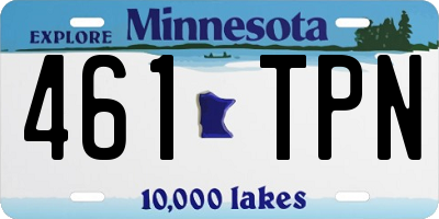 MN license plate 461TPN