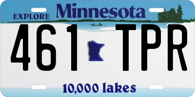MN license plate 461TPR