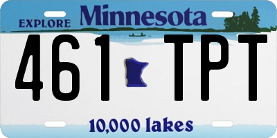 MN license plate 461TPT