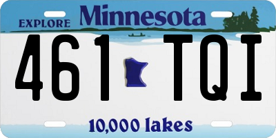 MN license plate 461TQI