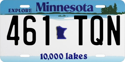 MN license plate 461TQN