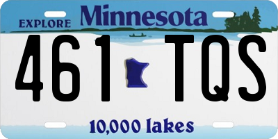 MN license plate 461TQS