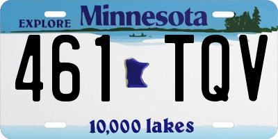 MN license plate 461TQV