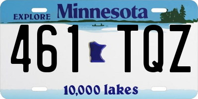 MN license plate 461TQZ