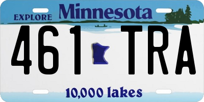 MN license plate 461TRA