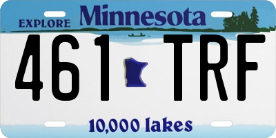MN license plate 461TRF