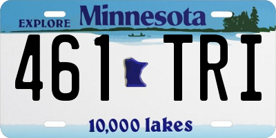 MN license plate 461TRI