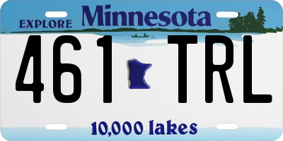MN license plate 461TRL