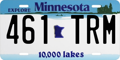 MN license plate 461TRM