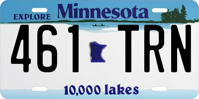 MN license plate 461TRN
