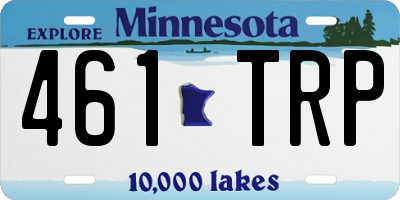 MN license plate 461TRP