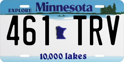 MN license plate 461TRV