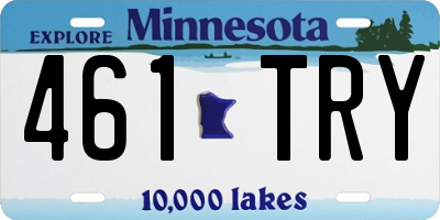 MN license plate 461TRY