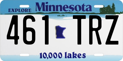 MN license plate 461TRZ