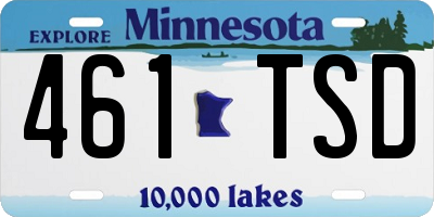 MN license plate 461TSD