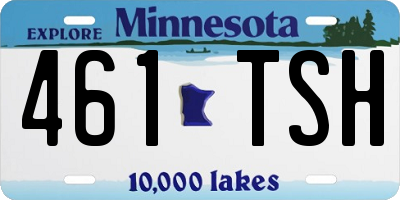 MN license plate 461TSH