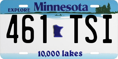 MN license plate 461TSI