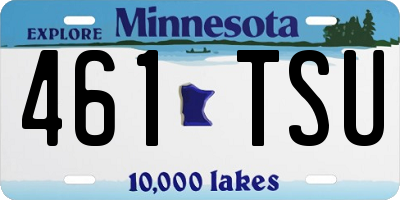 MN license plate 461TSU