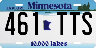 MN license plate 461TTS