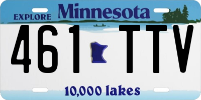 MN license plate 461TTV