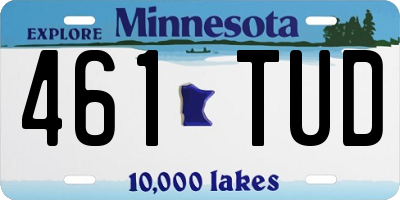 MN license plate 461TUD