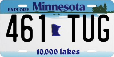 MN license plate 461TUG