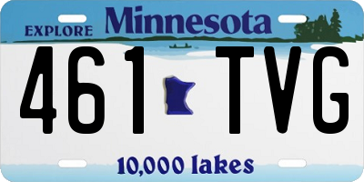 MN license plate 461TVG