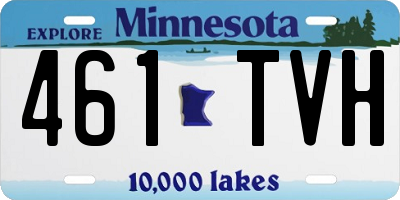 MN license plate 461TVH