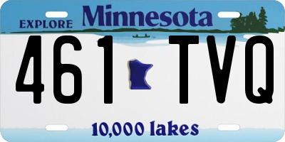 MN license plate 461TVQ
