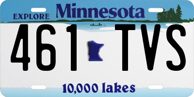 MN license plate 461TVS