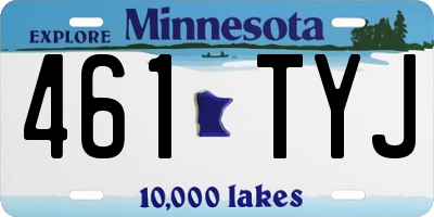 MN license plate 461TYJ