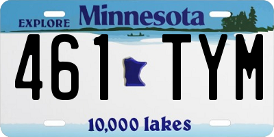 MN license plate 461TYM