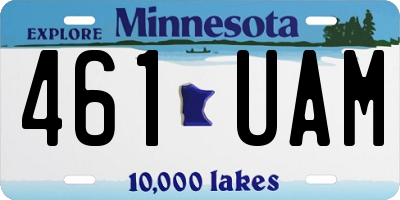 MN license plate 461UAM