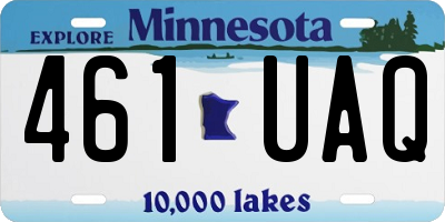 MN license plate 461UAQ