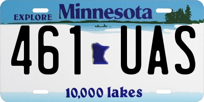 MN license plate 461UAS