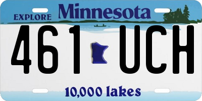 MN license plate 461UCH