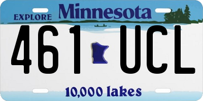 MN license plate 461UCL